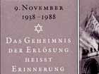 Gedenkfeier zum Jahrestag der Novemberpogrome 1938 am 09. November