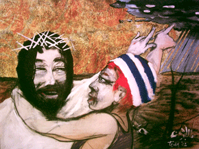 'Drought Breaker' - Geoffrey  D Todd, Ararat, Australia  (Jesus als Regenschaffender - Australien)