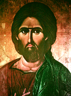 'Christos Pantokrator' - griechische Ikone, Quelle unbekannt (Jesus als Weltherrscher - Griechenland)