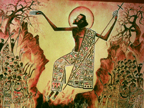 'Der Auferstandene' - Kamba Luesa, Kongo (Jesus als Auferstandener - Kongo)