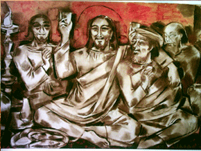 'The First Supper' - Alphonso Doss, South India (Jesus erste Mahlzeit - Südindien)
