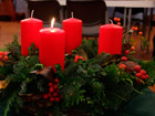 Adventskranz - Tischabendmahl im Kirchsaal im Gemeindezentrum Süd am 27. November 2011