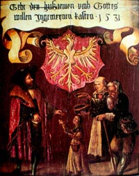 Bildtafel des Allgemeinen Almosenkastens aus dem Jahre 1531