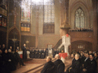 Gemälde von J.W. Rumpler anläßlich der Einweihung in der neuen Dreikönigskirche am 08.05.1881