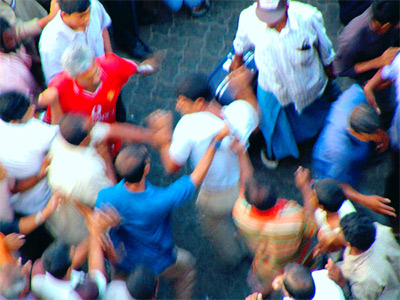 'Selbstjustiz auf einer Straße in Malé, Malediven', 2006, Ibrahim Iujaz aus Republik Malediven