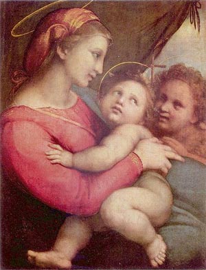 'Maria mit Christuskind und Johannes dem Täufer', 1514, Raffaello Sanzio