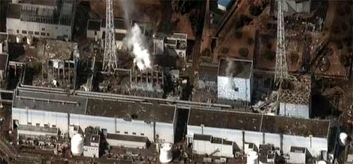 'The Fukushima I Nuclear Power Plant after the 2011 Tōhoku earthquake and tsunami', 2011,  Digital Globe