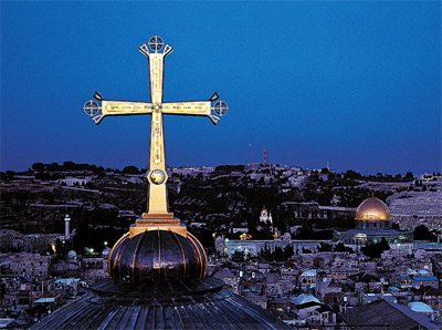 Golgotha Kreuz, designed by Paul Nagel, Grabeskirche Jerusalem