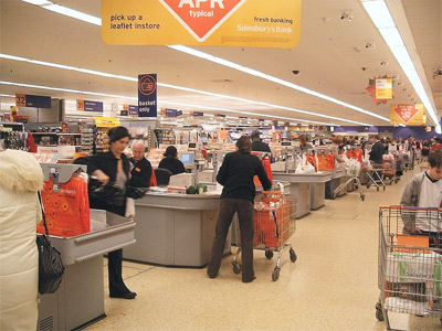 'Supermarket check out', Velela, 2005
