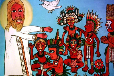 'Bigpela Long Ol Pipol' - John Siune, Port Moresby, Papua New Guinea (Jesus besucht ein Dorf in Papua-Neuguinea)
