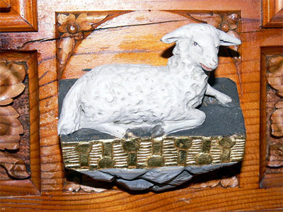 'Lamm Gottes, sitzend auf dem Buch mit 7 Siegeln', 2007, Wolfgang Sauber