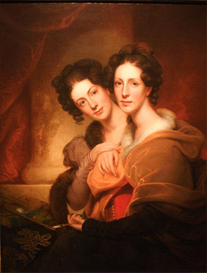 'The Sisters (Eleanor and Rosalba Peale)', 1826, Rembrandt Peale