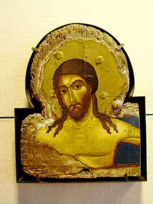 'cricifix fragment Avignon Petit Pale', XIII century, Berlinghiero